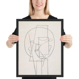 Head by Pablo Picasso, Framed poster