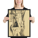 Nude Woman, Standing by Pablo Picasso, Framed poster