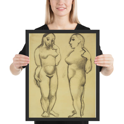 Two Nudes by Pablo Picasso, Framed poster