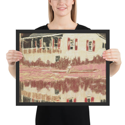 Camp Forestia by Peter Doig, Framed poster