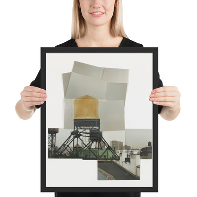 Drawing for Water Tower, V by Rachel Whiteread, Framed poster