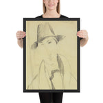 Mario the Musician by Amedeo Modigliani, Framed poster