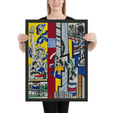 Study for Cinematic Mural, Study II by Fernand Léger, Framed poster