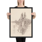 Mescaline Drawing by Henri Michaux, Framed poster