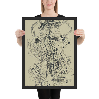 Corps de Dame by Jean Dubuffet, Framed poster