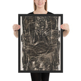 Joë Bousquet in Bed by Jean Dubuffet, Framed poster