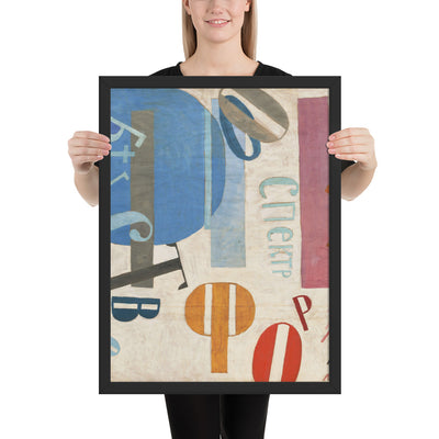 Flight of Forms by Jean Pougny, Framed poster