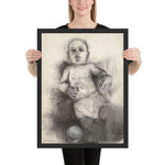 Third Baby Drawing by Jim Dine, Framed poster