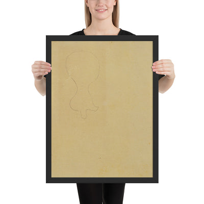 Study for Dutch Interior, I by Joan Miró, Framed poster