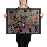 The Escape Ladder by Joan Miró, Framed poster