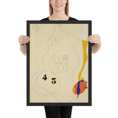 Untitled by Joan Miró, Framed poster