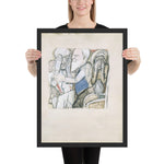 The Return of the Prodigal Son by Max Beckmann, Framed poster