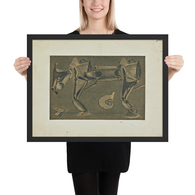 The Horse He's Sick by Max Ernst, Framed poster