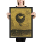 Eye-Balloon by Odilon Redon, Framed poster