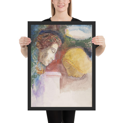 The Blessing by Odilon Redon, Framed poster