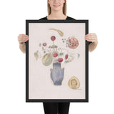 The Blue Vase by Odilon Redon, Framed poster