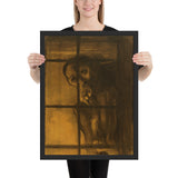 The Convict by Odilon Redon, Framed poster