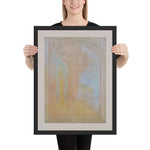 Virgin under the Arch by Odilon Redon, Framed poster