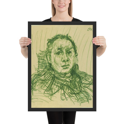 Hugo Erfurth by Oskar Kokoschka, Framed poster