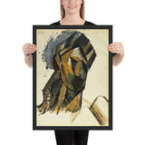 Head of a Woman by Pablo Picasso, Framed poster