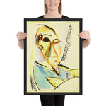 Head of the Medical Student by Pablo Picasso, Framed poster