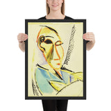 Head of the Medical Student by Pablo Picasso, Framed poster