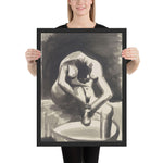Woman Washing Her Feet by Pablo Picasso, Framed poster
