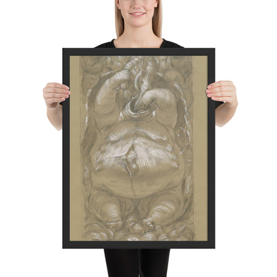 Gluttony by Paul Cadmus, Framed poster