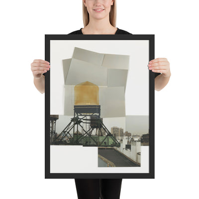 Drawing for Water Tower, V by Rachel Whiteread, Framed poster