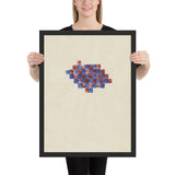 Checker Board Series by Richard Tuttle, Framed poster