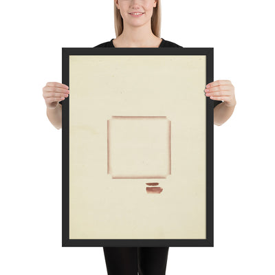 No. 37 Brown Square I by Richard Tuttle, Framed poster