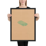 Study for First Green Octagon by Richard Tuttle, Framed poster