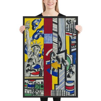 Study for Cinematic Mural, Study II by Fernand Léger, Framed poster