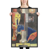 Study for Man and Machine by Hannah Höch, Framed poster