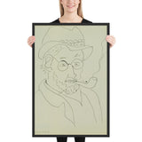 Self-Portrait by Henri Matisse, Framed poster