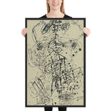 Corps de Dame by Jean Dubuffet, Framed poster