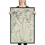 Desert and Bedouin by Jean Dubuffet, Framed poster