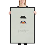 Three Rainbows for Core by Jim Dine, Framed poster