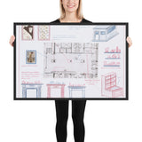 Rescue Archaeology - A Project for the Museum of Modern Art by Mark Dion, Framed poster