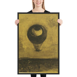 Eye-Balloon by Odilon Redon, Framed poster