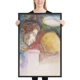 The Blessing by Odilon Redon, Framed poster