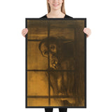 The Convict by Odilon Redon, Framed poster