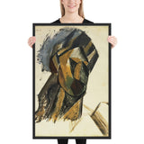 Head of a Woman by Pablo Picasso, Framed poster