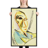 Head of the Medical Student by Pablo Picasso, Framed poster