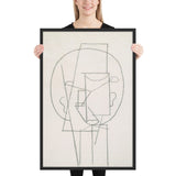 Head by Pablo Picasso, Framed poster