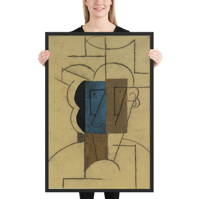 Man with a Hat by Pablo Picasso, Framed poster