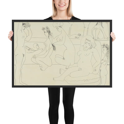 The Pool by Pablo Picasso, Framed poster