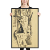 Nude Woman, Standing by Pablo Picasso, Framed poster