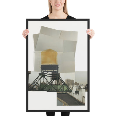 Drawing for Water Tower, V by Rachel Whiteread, Framed poster