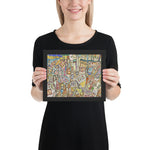 Bon Marché II by Jean Dubuffet, Framed poster